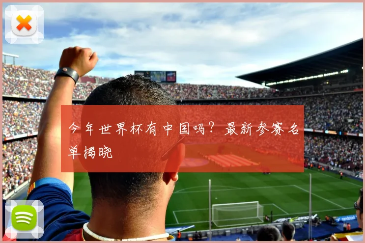 今年世界杯有中国吗?最新参赛名单揭晓
